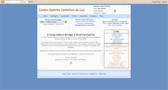 Desktop Screenshot of blogs.caminhosluz.com.br