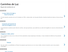Tablet Screenshot of blogs.caminhosluz.com.br